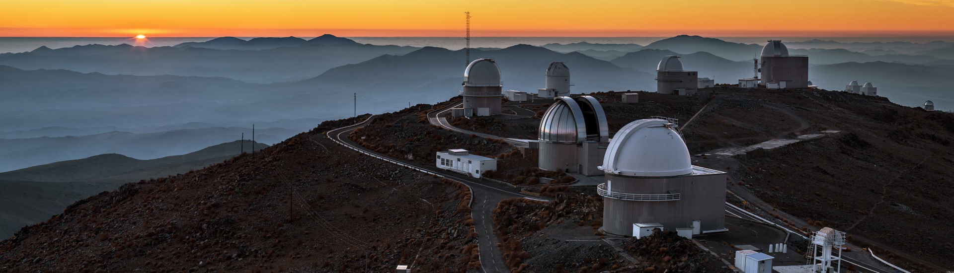 Sunset panorama at La Silla